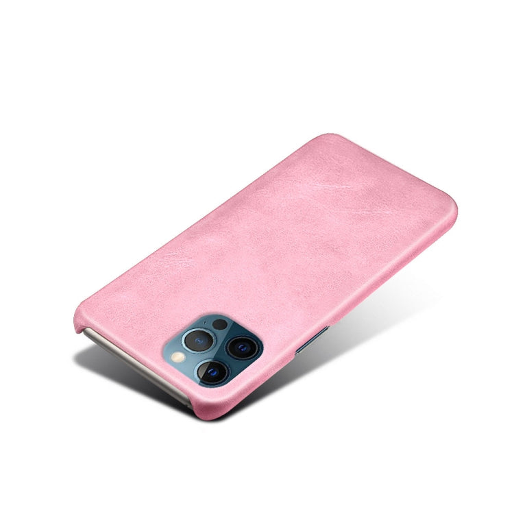 For iPhone 12 Pro Max Calf Texture PC + PU Phone Case