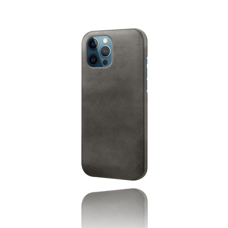 For iPhone 12 Pro Max Calf Texture PC + PU Phone Case