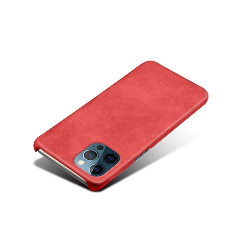 For iPhone 12 Pro Max Calf Texture PC + PU Phone Case