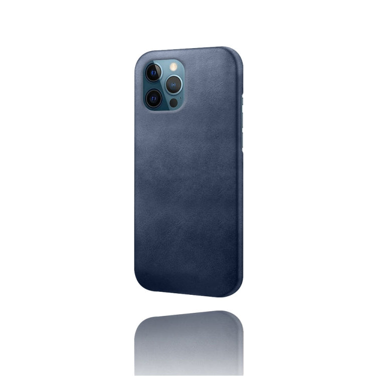 For iPhone 12 Pro Max Calf Texture PC + PU Phone Case