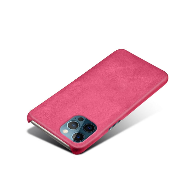 For iPhone 12 Pro Max Calf Texture PC + PU Phone Case