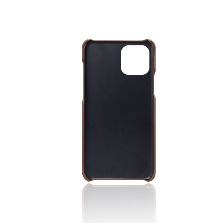 For iPhone 12 Pro Max Calf Texture PC + PU Phone Case