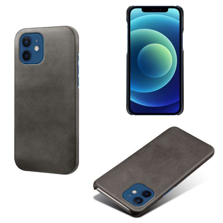 For iPhone 12 / 12 Pro Calf Texture PC + PU Phone Case