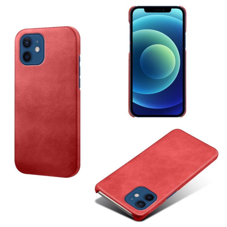 For iPhone 12 / 12 Pro Calf Texture PC + PU Phone Case