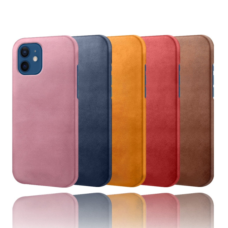 For iPhone 12 / 12 Pro Calf Texture PC + PU Phone Case