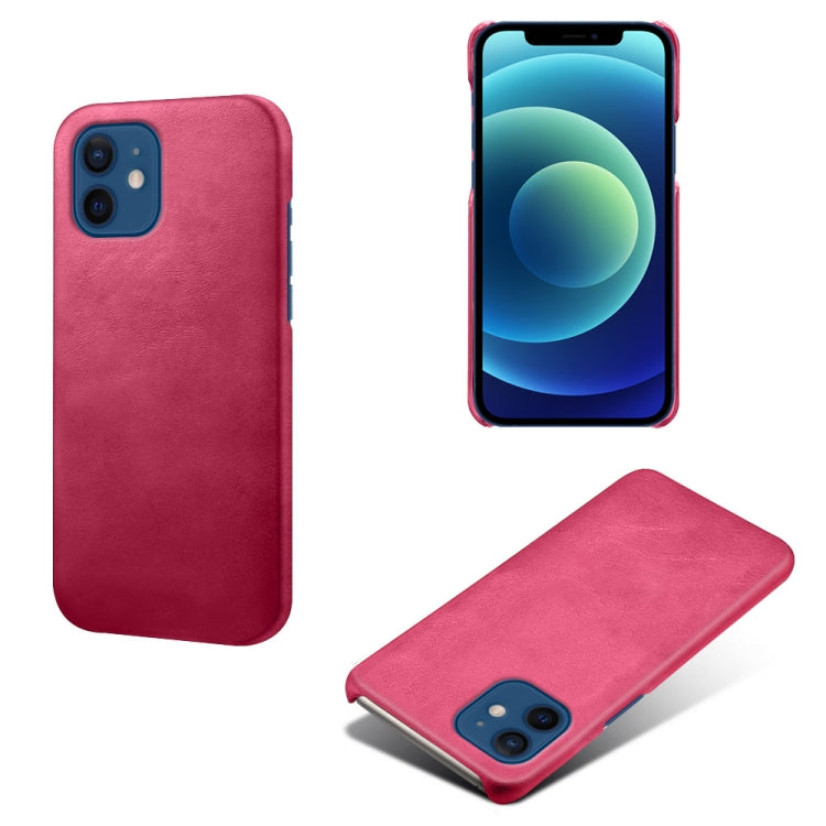 For iPhone 12 / 12 Pro Calf Texture PC + PU Phone Case