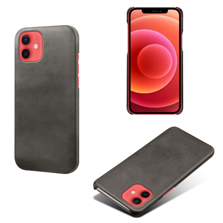 For iPhone 12 mini Calf Texture PC + PU Phone Case