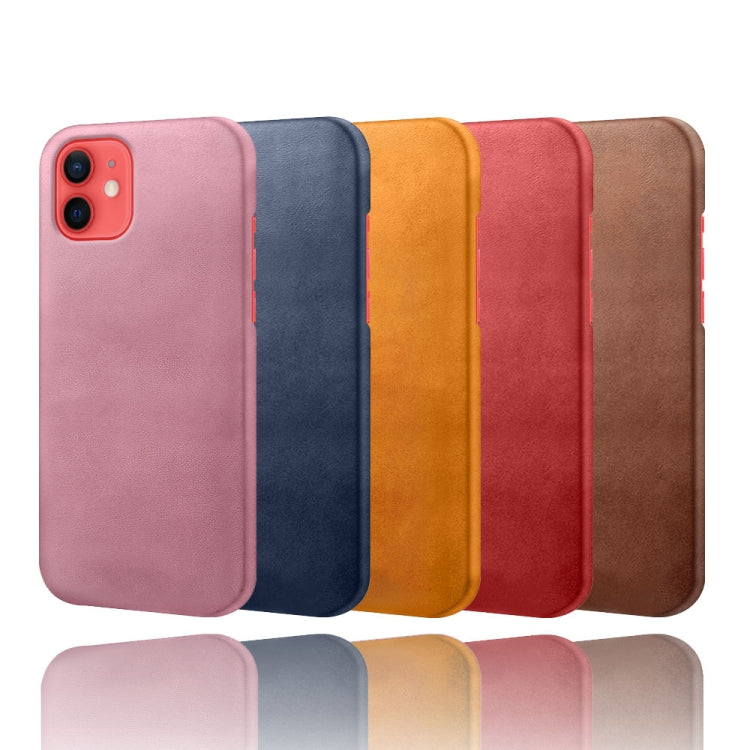 For iPhone 12 mini Calf Texture PC + PU Phone Case