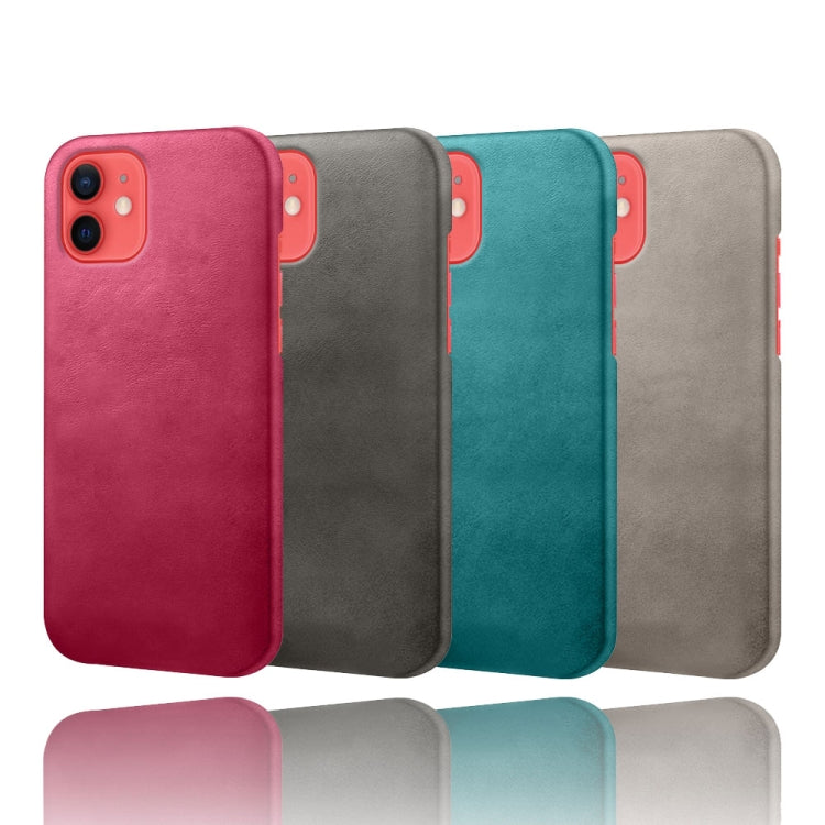 For iPhone 12 mini Calf Texture PC + PU Phone Case