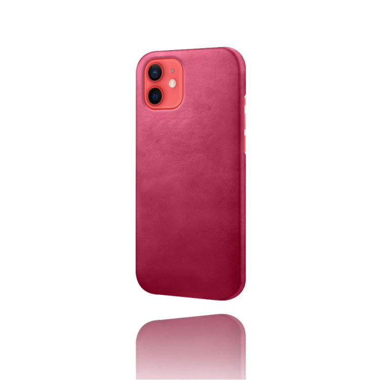 For iPhone 12 mini Calf Texture PC + PU Phone Case