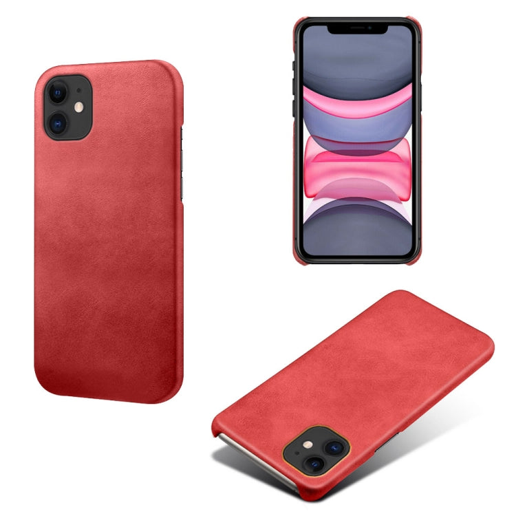 Calf Texture PC + PU Phone Case For iPhone 11