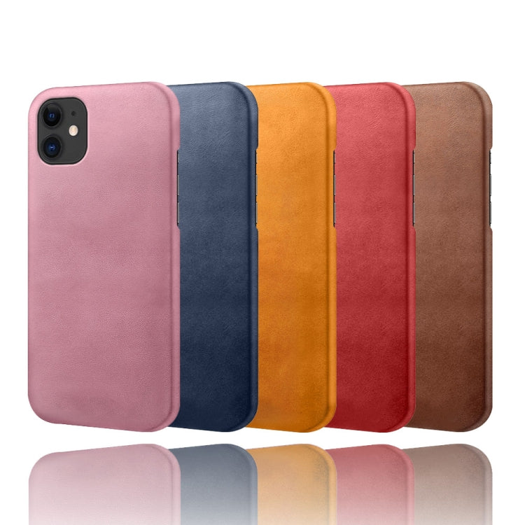 Calf Texture PC + PU Phone Case For iPhone 11
