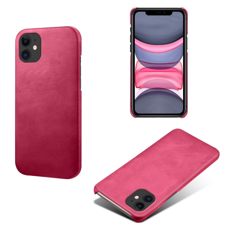 Calf Texture PC + PU Phone Case For iPhone 11
