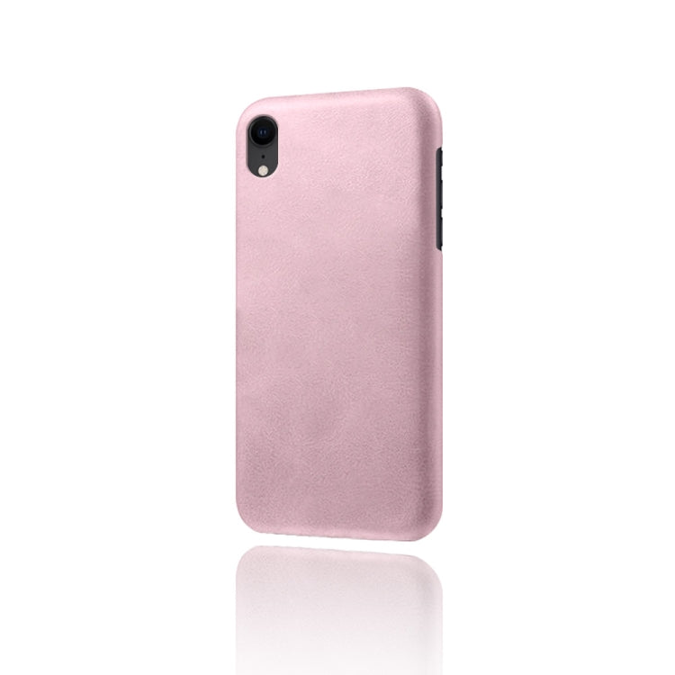 For iPhone XR Calf Texture PC + PU Phone Case