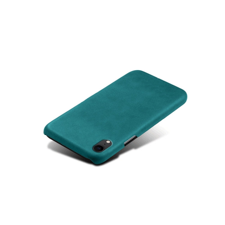 For iPhone XR Calf Texture PC + PU Phone Case