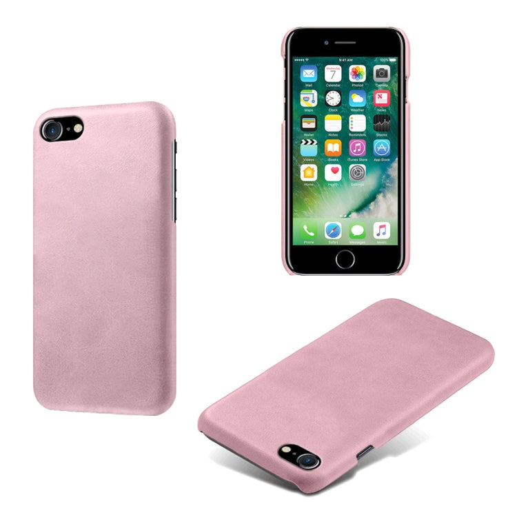 For iPhone SE 2022 / SE 2020 / 8 / 7 Calf Texture PC + PU Phone Case