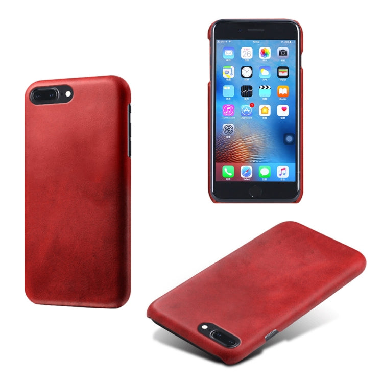 Calf Texture PC + PU Phone Case For iPhone 8 Plus & 7 Plus