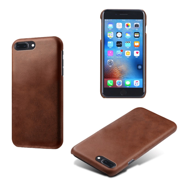Calf Texture PC + PU Phone Case For iPhone 8 Plus & 7 Plus
