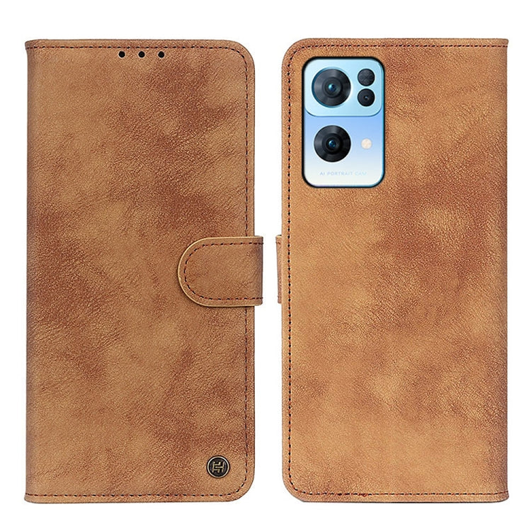 For OPPO Reno7 Pro 5G Antelope Texture Magnetic Buckle Leather Phone Case