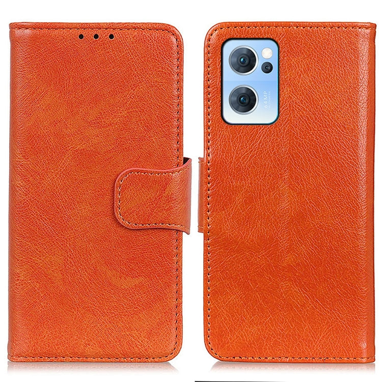For OPPO Reno7 5G Nappa Texture Horizontal Flip Leather Phone Case