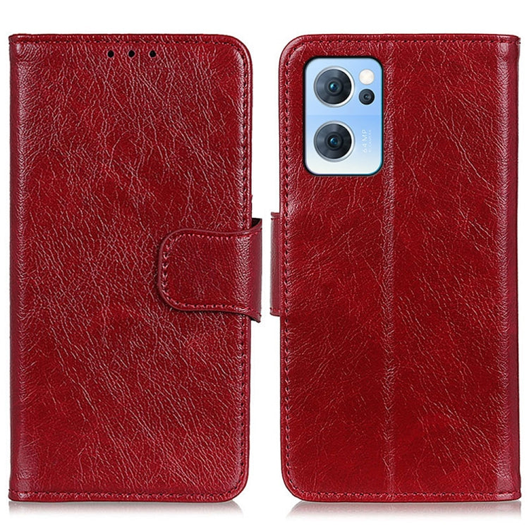 For OPPO Reno7 5G Nappa Texture Horizontal Flip Leather Phone Case