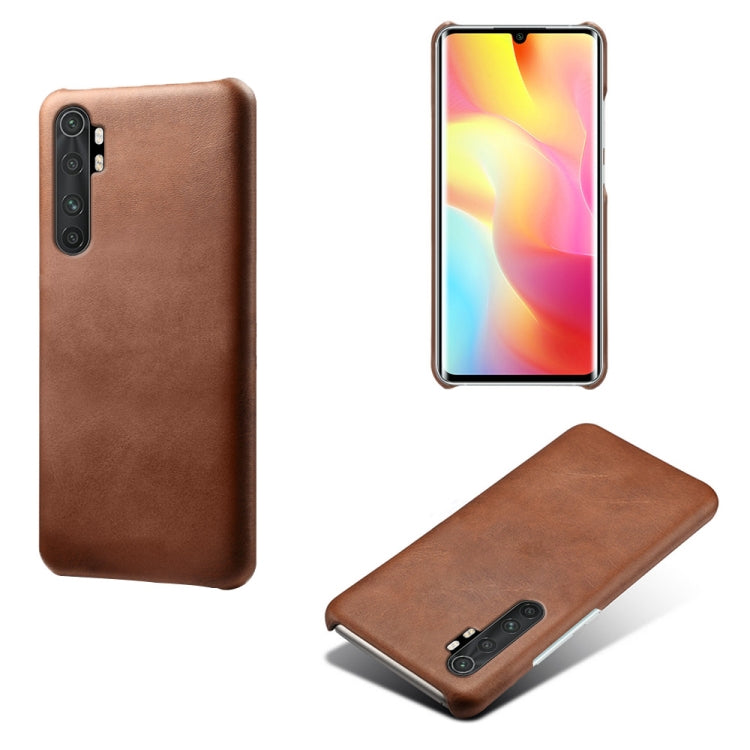 For Xiaomi Mi Note 10 Lite Calf Texture PC + PU Phone Case