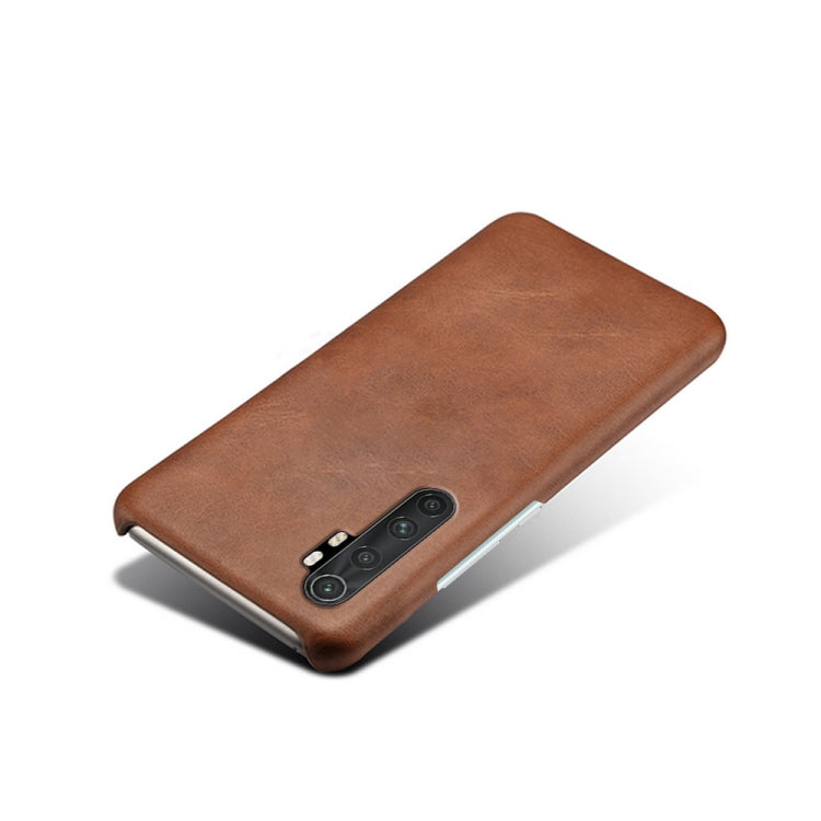 For Xiaomi Mi Note 10 Lite Calf Texture PC + PU Phone Case