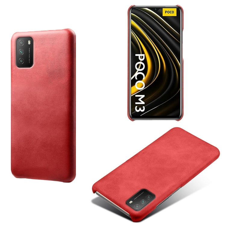 For Xiaomi Poco M3 Calf Texture PC + PU Phone Case