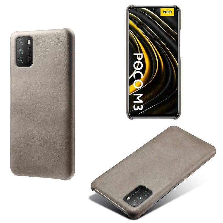 For Xiaomi Poco M3 Calf Texture PC + PU Phone Case