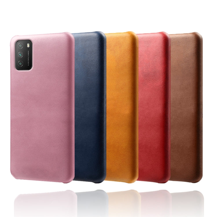 For Xiaomi Poco M3 Calf Texture PC + PU Phone Case