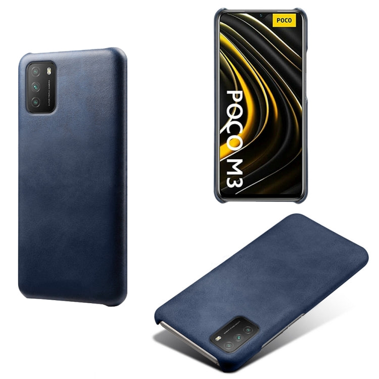 For Xiaomi Poco M3 Calf Texture PC + PU Phone Case