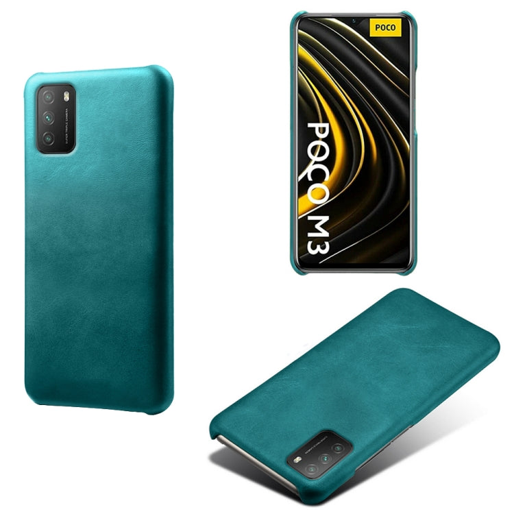 For Xiaomi Poco M3 Calf Texture PC + PU Phone Case