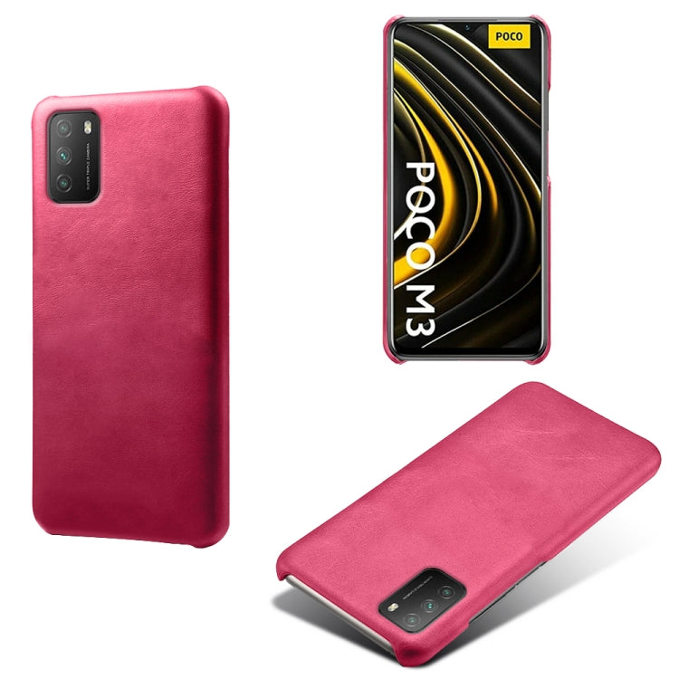 For Xiaomi Poco M3 Calf Texture PC + PU Phone Case