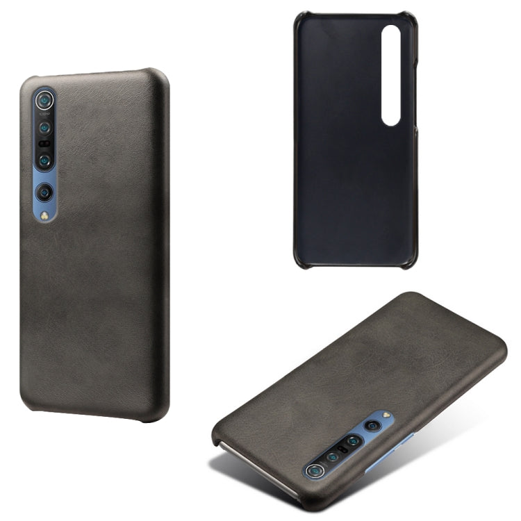 For Xiaomi Mi 10 5G / Mi 10 Pro 5G Calf Texture PC + PU Phone Case