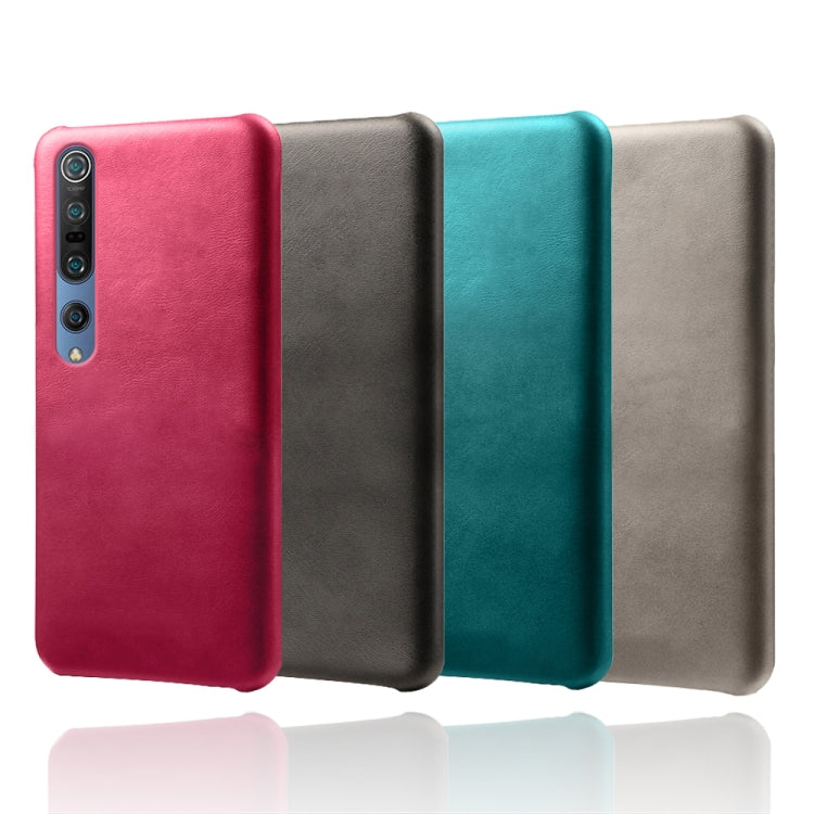 For Xiaomi Mi 10 5G / Mi 10 Pro 5G Calf Texture PC + PU Phone Case