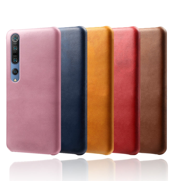 For Xiaomi Mi 10 5G / Mi 10 Pro 5G Calf Texture PC + PU Phone Case