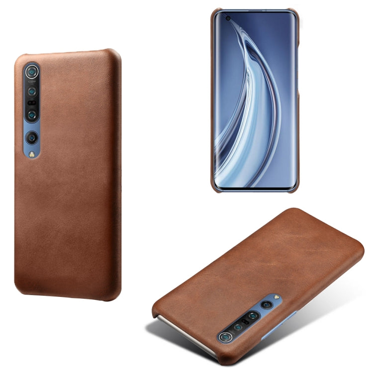 For Xiaomi Mi 10 5G / Mi 10 Pro 5G Calf Texture PC + PU Phone Case