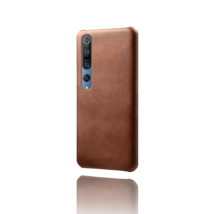 For Xiaomi Mi 10 5G / Mi 10 Pro 5G Calf Texture PC + PU Phone Case