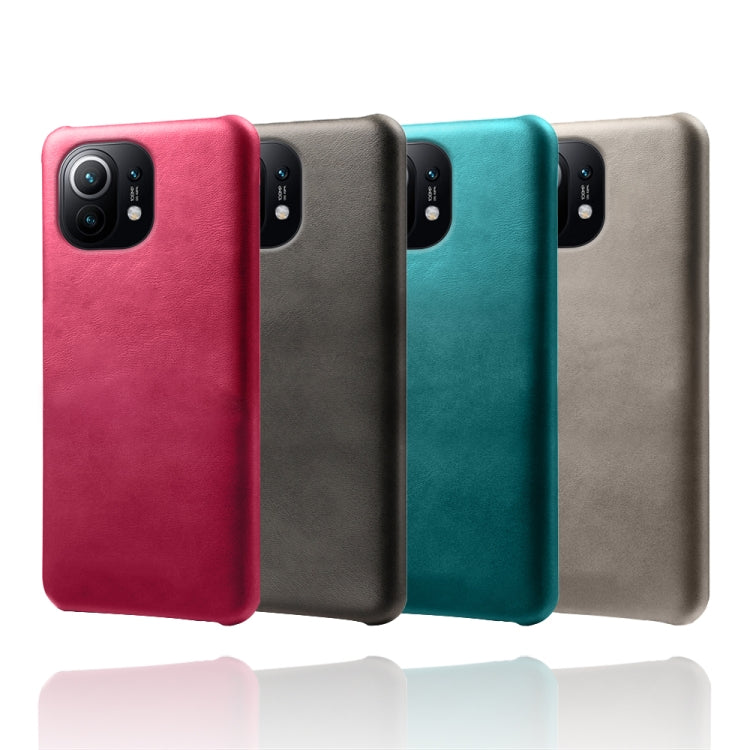 For Xiaomi Mi 11 Calf Texture PC + PU Phone Case