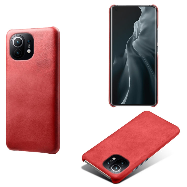 For Xiaomi Mi 11 Calf Texture PC + PU Phone Case