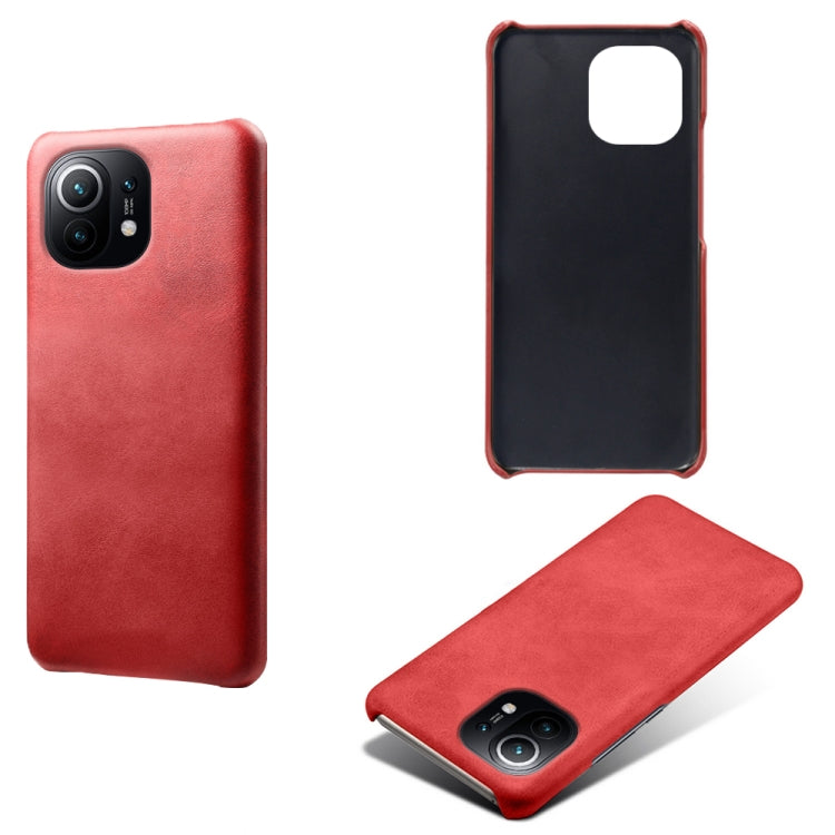 For Xiaomi Mi 11 Calf Texture PC + PU Phone Case