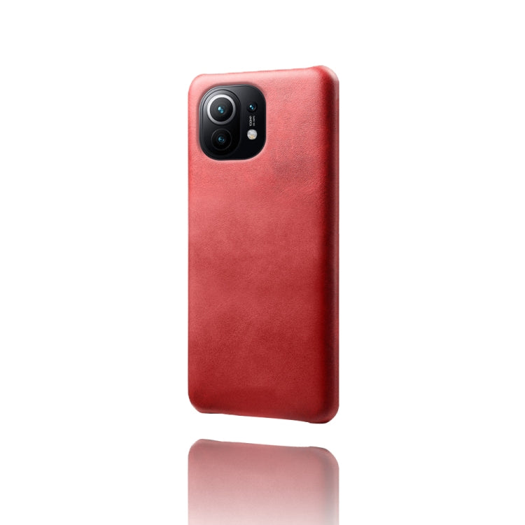 For Xiaomi Mi 11 Calf Texture PC + PU Phone Case