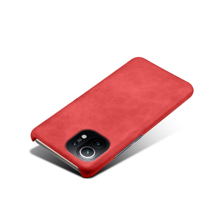 For Xiaomi Mi 11 Calf Texture PC + PU Phone Case