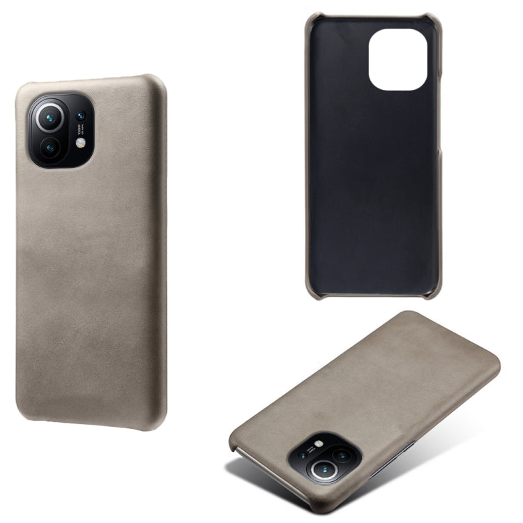 For Xiaomi Mi 11 Calf Texture PC + PU Phone Case