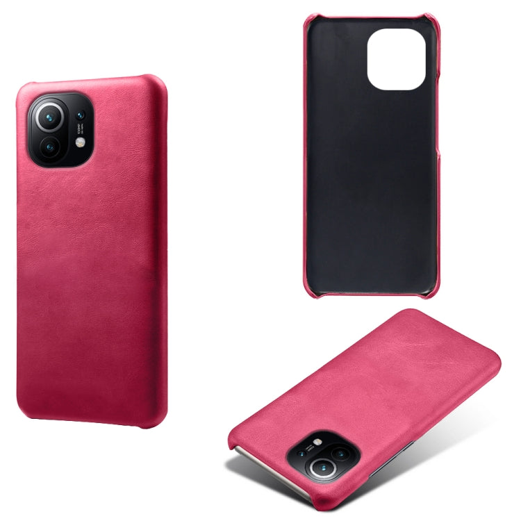 For Xiaomi Mi 11 Calf Texture PC + PU Phone Case