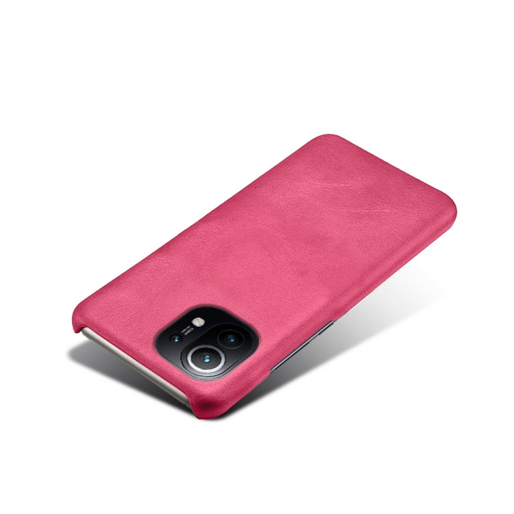 For Xiaomi Mi 11 Calf Texture PC + PU Phone Case