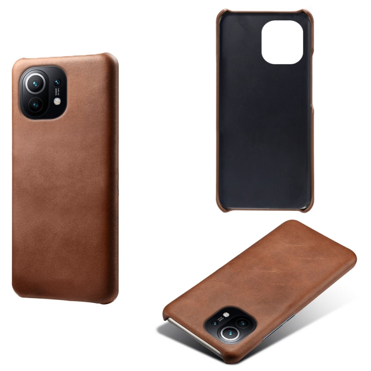 For Xiaomi Mi 11 Calf Texture PC + PU Phone Case