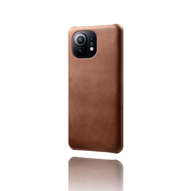 For Xiaomi Mi 11 Calf Texture PC + PU Phone Case