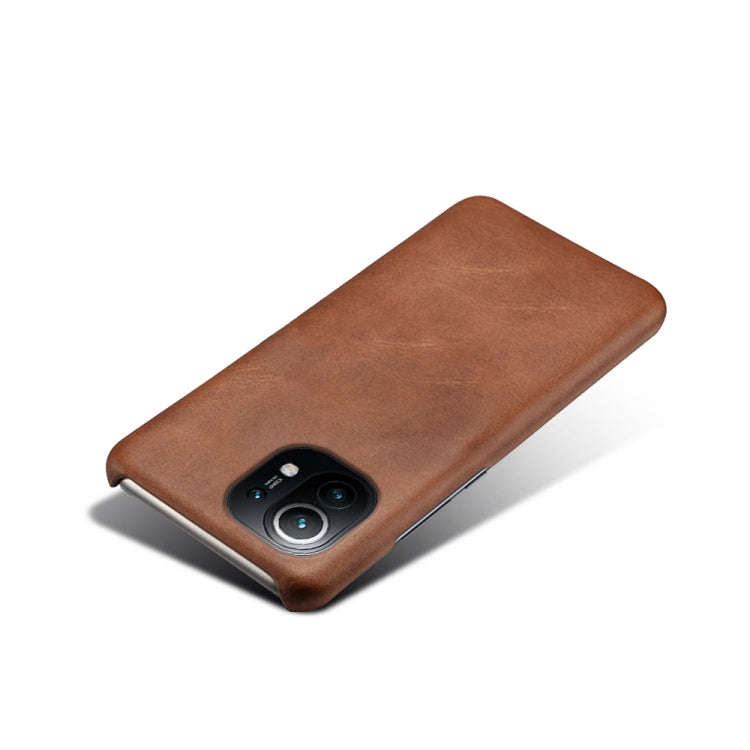 For Xiaomi Mi 11 Calf Texture PC + PU Phone Case