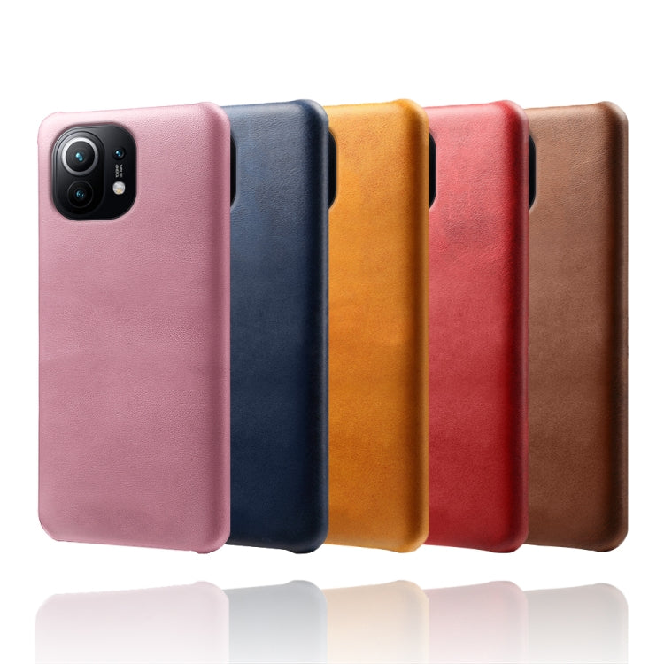 For Xiaomi Mi 11 Calf Texture PC + PU Phone Case
